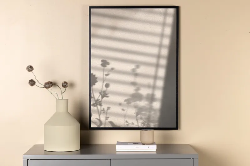 Poster Flower Shadow 70x100 cm - Hvit - Boligtilbehør - Billeder & kunst - Posters & plakater