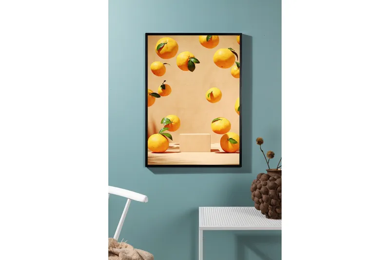 Poster Lemons 21x30 cm - Beige - Boligtilbehør - Billeder & kunst - Posters & plakater