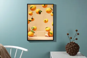 Poster Lemons 30x40 cm - Beige - Boligtilbehør - Billeder & kunst - Posters & plakater