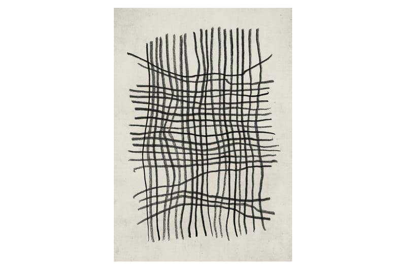 Poster Linework 50x70 cm, Beige/Svart