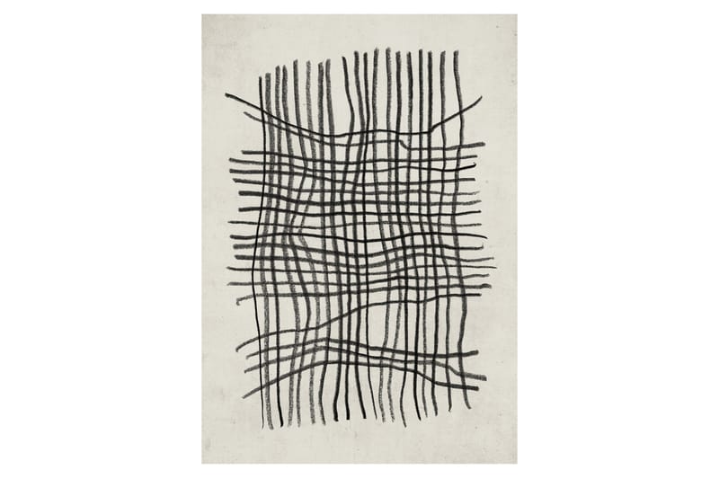 Poster Linework 70x100 cm, Beige/Svart