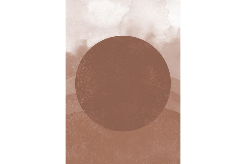 Poster Soft shades 21x30 cm, Brun