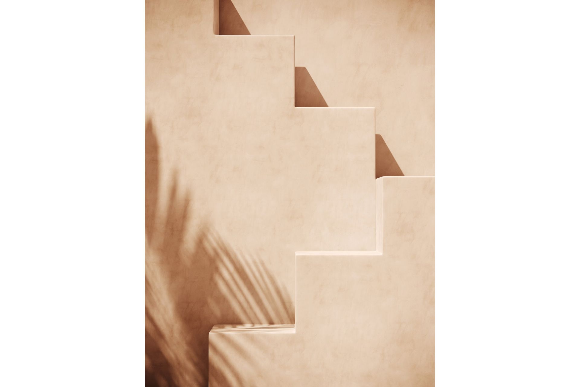 Poster Stairs 50x70 cm - Lys Oransje - Boligtilbehør - Billeder & kunst - Posters & plakater