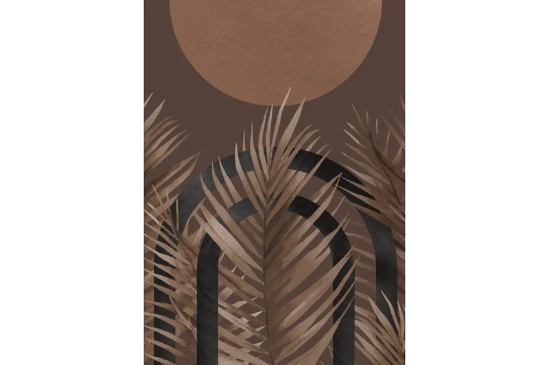 Poster Structures 50x70 cm, Brun