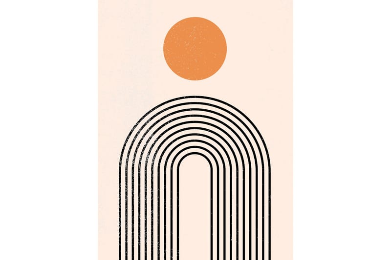 Poster Tempel 30x40 cm - Beige - Boligtilbehør - Billeder & kunst - Posters & plakater