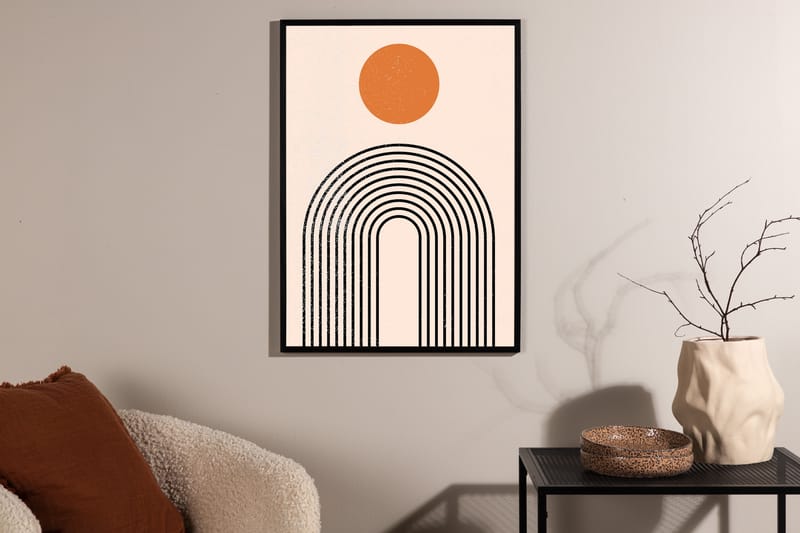 Poster Tempel 30x40 cm - Beige - Boligtilbehør - Billeder & kunst - Posters & plakater