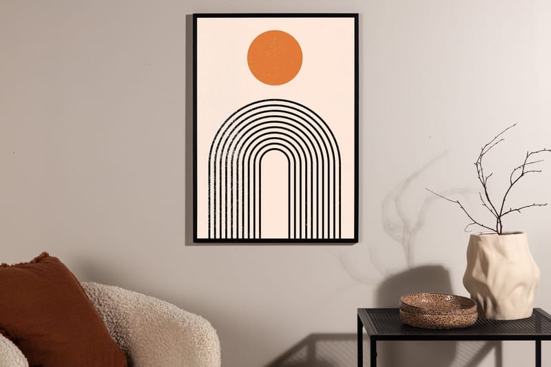 Poster Tempel 30x40 cm - Beige - Boligtilbehør - Billeder & kunst - Posters & plakater