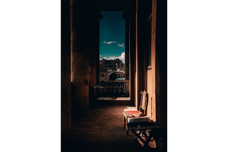 Poster Tunnel vision 70x100 cm, Brun