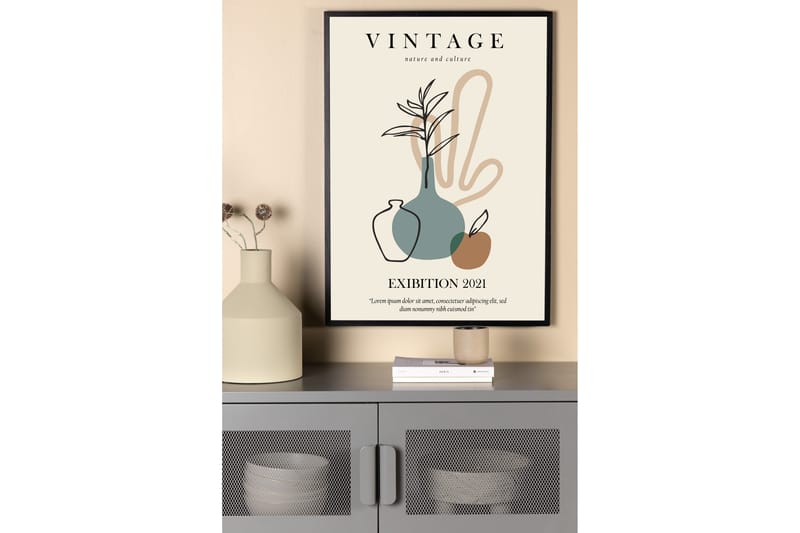 Poster Vintage 21x30 cm - Beige - Posters & plakater