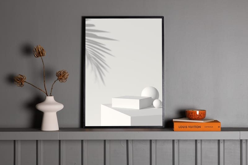 Poster White Box 50x70 cm - Beige - Boligtilbehør - Billeder & kunst - Posters & plakater