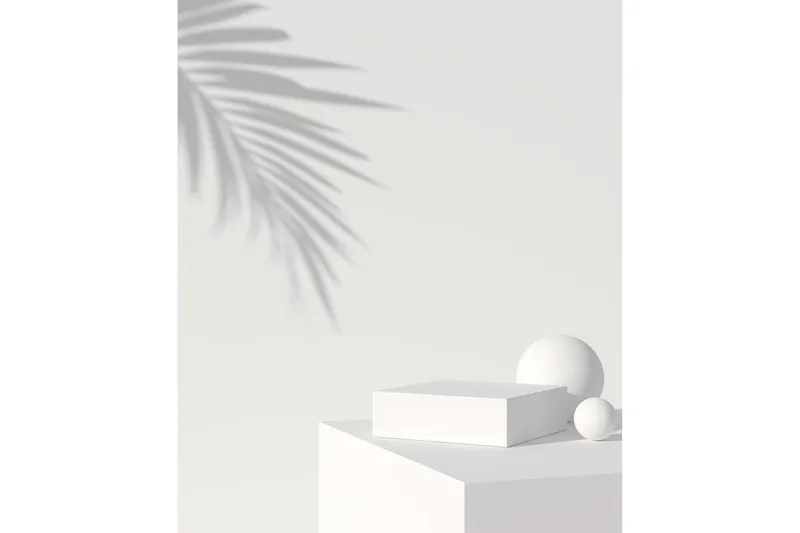 Poster White Box 70x100 cm, Beige