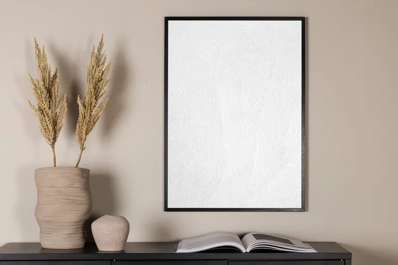 Poster White Reveted 50x70 cm - Hvit - Boligtilbehør - Billeder & kunst - Posters & plakater