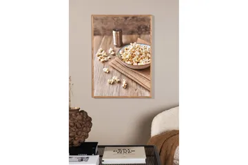 Poster Popcorn 21x30 cm - Beige - Boligtilbehør - Billeder & kunst - Posters & plakater