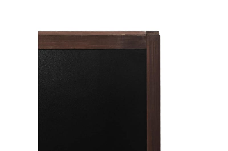 Dobbeltsidet Tavle Cedertræ Fritstående 60 X 80 Cm - Sort - Boligtilbehør - Billeder & kunst - Presentationstavle & tegnetavle - Tavle & kridttavle