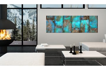 Tavla Metal Mosaic Blue VALUE_MISSING_2 135x45 - Boligtilbehør - Billeder & kunst - Billeder på lærred