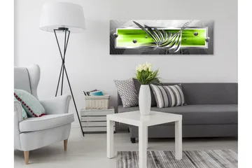 Tavla Silver Wings (1 Part) Narrow Green 120x40 - Boligtilbehør - Billeder & kunst - Billeder på lærred