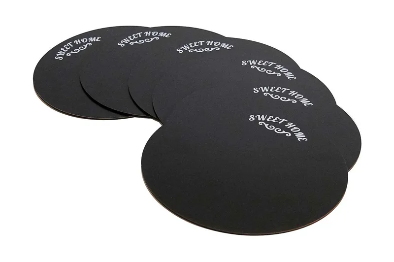 Dækkeservieter 6 stk, Sort