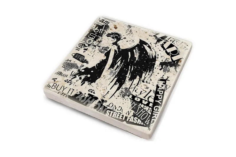 Glasbrikker 4 stk - Flerfarvet - Boligtilbehør - Borddekoration - Glasbrik