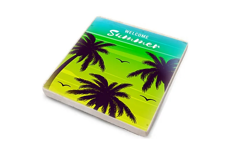 Glasbrikker 4 stk - Flerfarvet - Boligtilbehør - Borddekoration - Glasbrik