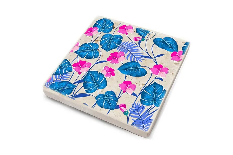 Glasbrikker 4 stk - Flerfarvet - Boligtilbehør - Borddekoration - Glasbrik