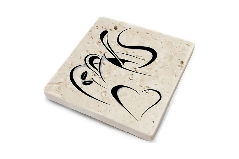 Glasbrikker 4 stk - Flerfarvet - Boligtilbehør - Borddekoration - Glasbrik