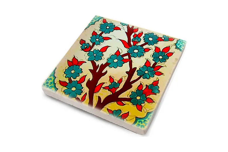 Glasbrikker 4 stk - Flerfarvet - Boligtilbehør - Borddekoration - Glasbrik