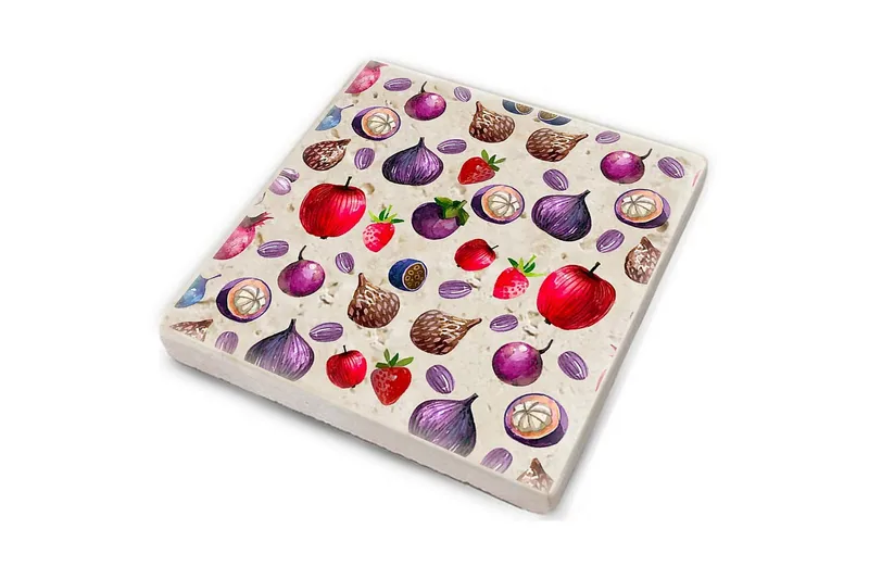 Kitchenware glas måtte (4 stk) - Flerfarvet - Boligtilbehør - Borddekoration - Glasbrik