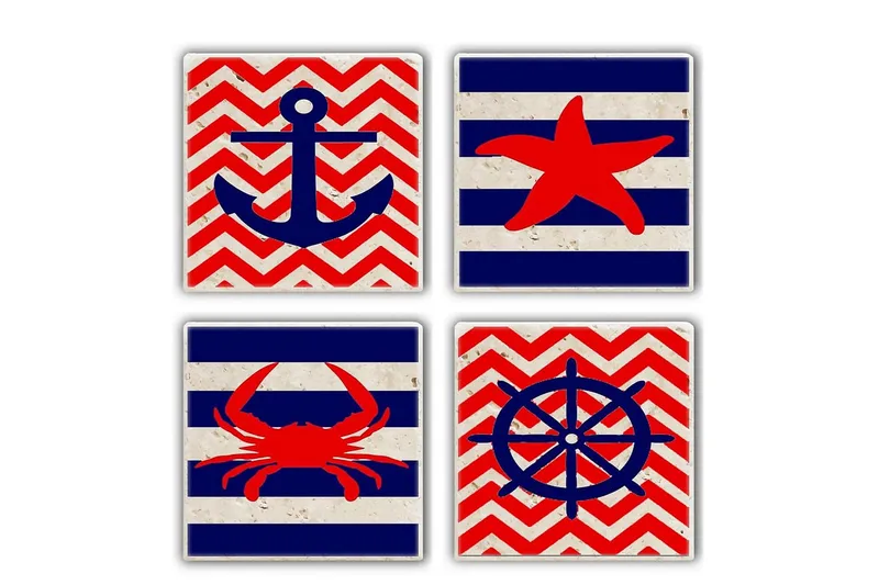 Kitchenware Glasbrikker (4 Pieces), Flerfarvet