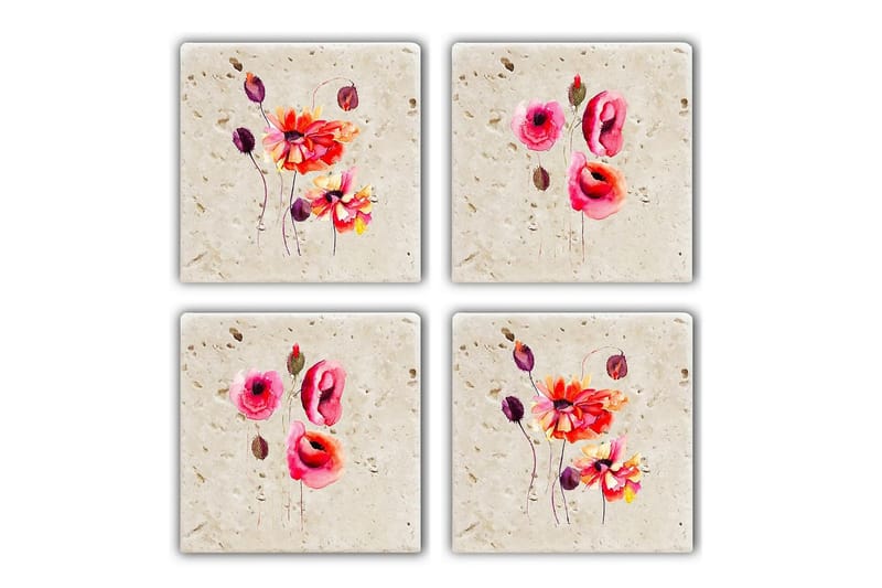 Kitchenware Glasbrikker (4 Pieces) - Flerfarvet - Boligtilbehør - Borddekoration - Glasbrik