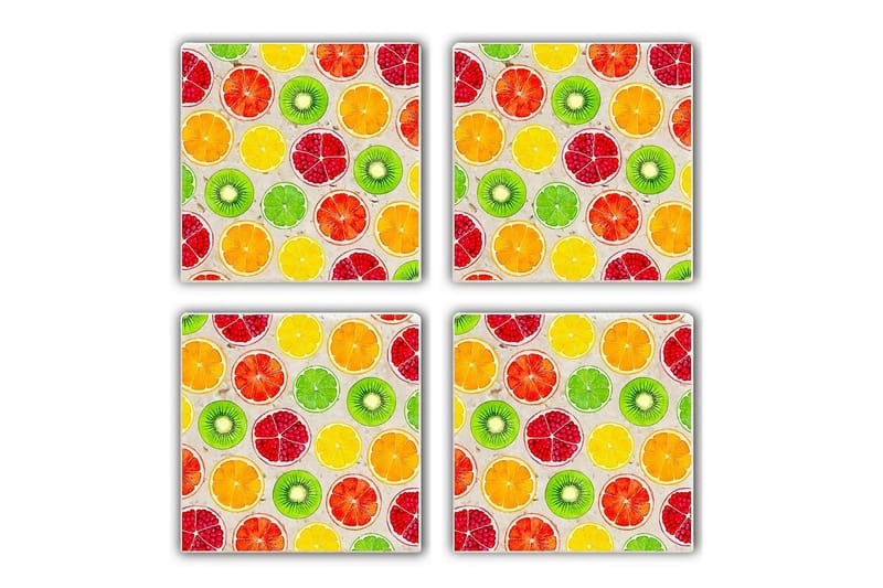 Kitchenware Glasbrikker (4 Pieces), Flerfarvet