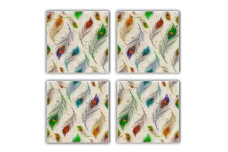 Kitchenware Glasbrikker (4 Pieces), Flerfarvet