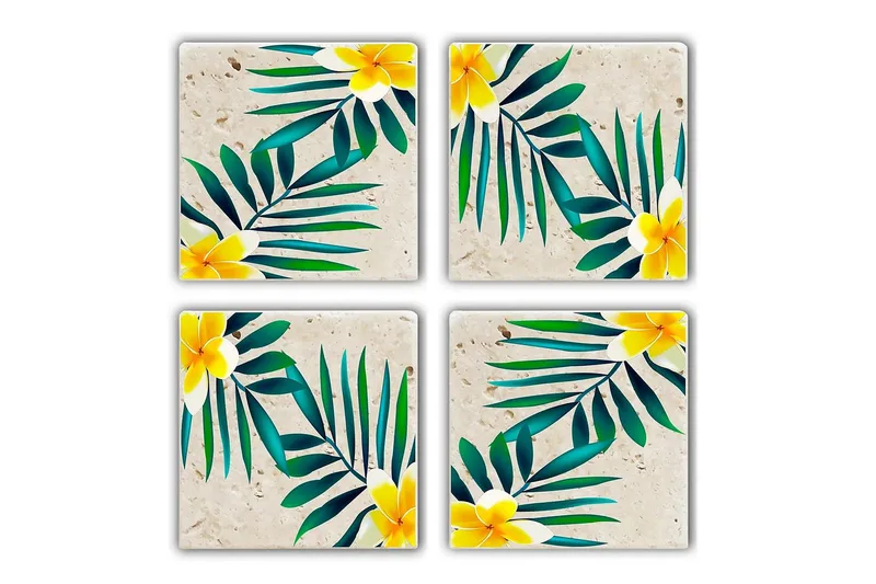 Kitchenware Glasbrikker (4 Pieces), Flerfarvet