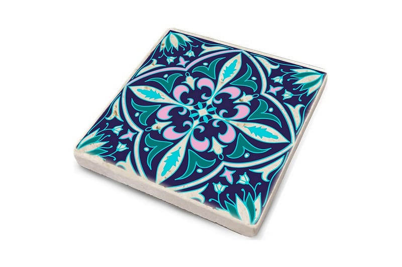 Kitchenware Glasbrikker (4 Pieces) - Mørkeblå/Flerfarvet - Boligtilbehør - Borddekoration - Glasbrik