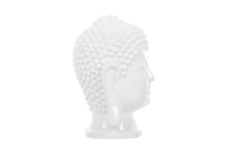 Buddha Figur 24 | 24 | 41 cm - Hvid - Dekoration