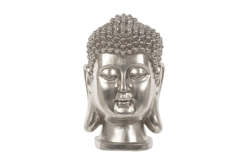 Buddha Figur 24 | 24 | 41 cm - Sølv - Dekoration