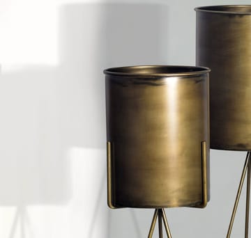 Corino Vase 89 cm Sæt med 2 - Guldfarvet - Boligtilbehør - Krukker