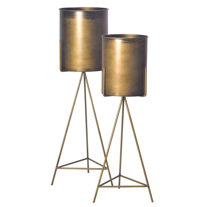 Corino Vase 89 cm Sæt med 2, Guldfarvet