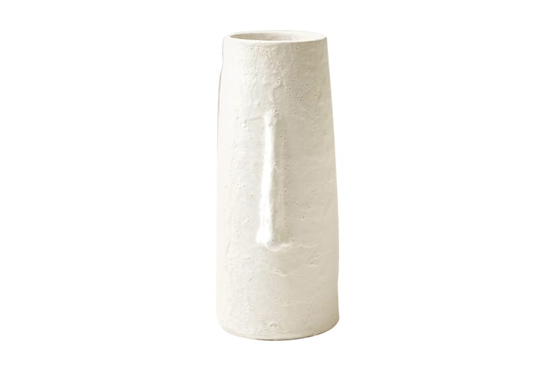 Bakadusk Vase - Hvid - Cylindervase - Vaser - Blomstervase - Dekoration