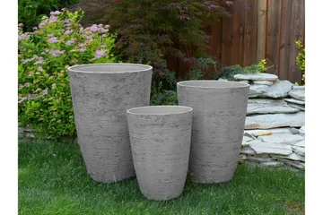 Camia Potte 51 cm - Grå - Have - Havearbejde & dyrkning - Dyrkning - Urtepotteskjulere & blomsterkrukker - Store blomsterkrukker