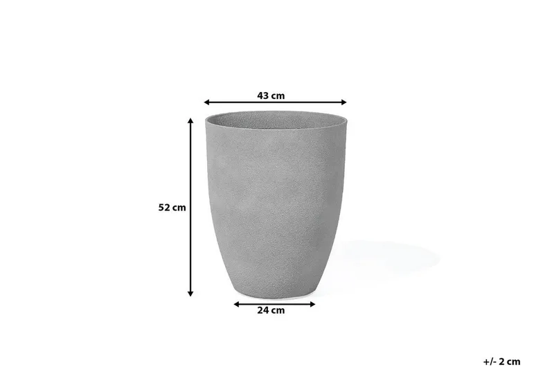 Croton Potte 43 cm - Grå - Boligtilbehør - Dekoration