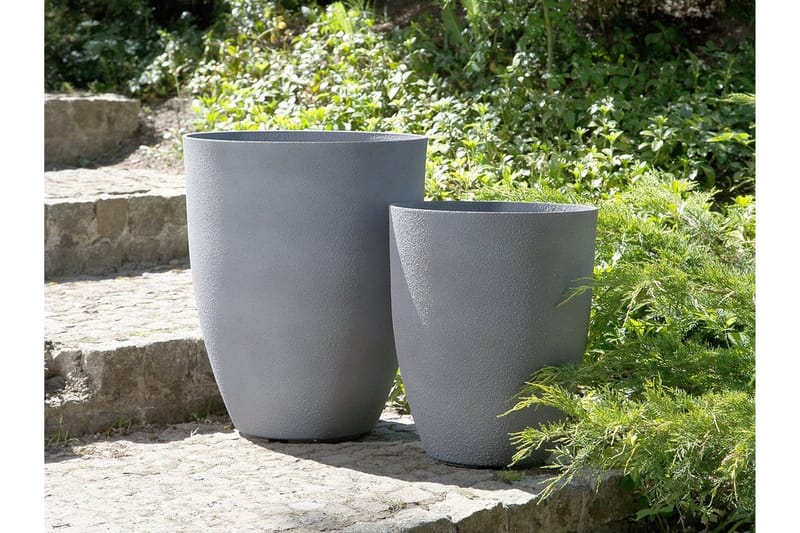 Croton Potte 43 cm, Grå