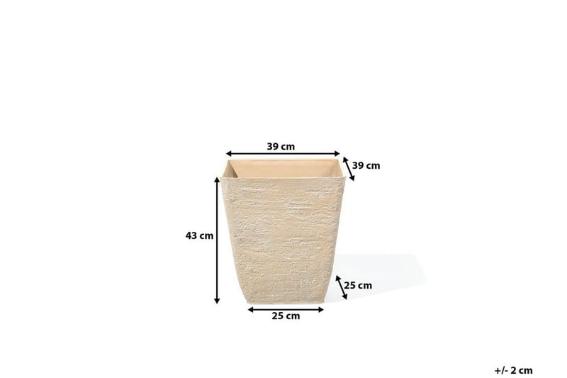 Delos Potte 39 cm - Beige - Boligtilbehør - Dekoration