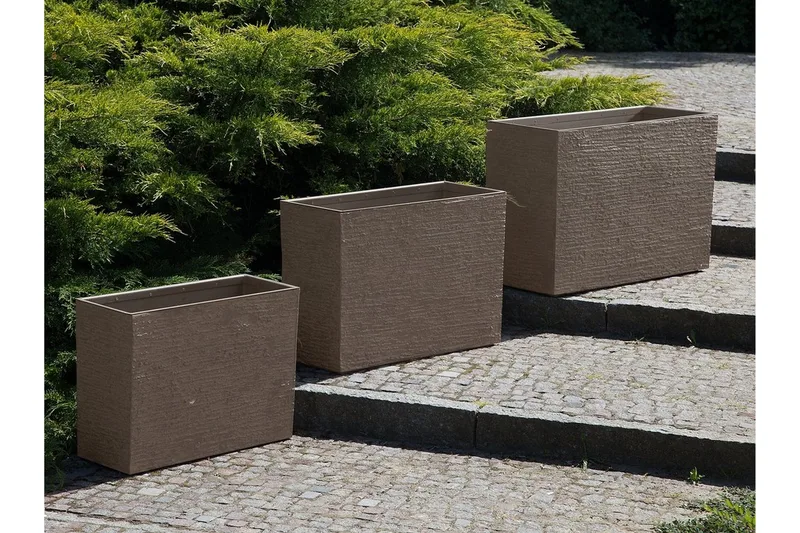 Edessa Potte 70 cm - Brun - Have - Havearbejde & dyrkning - Dyrkning - Urtepotteskjulere & blomsterkrukker - Store blomsterkrukker