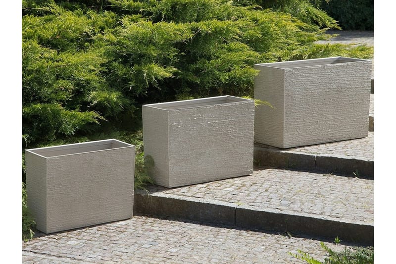 Edessa Potte 70 cm - Beige - Have - Havearbejde & dyrkning - Dyrkning - Urtepotteskjulere & blomsterkrukker - Store blomsterkrukker