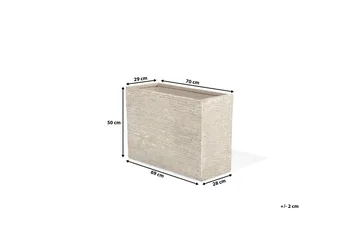Edessa Potte 70 cm - Beige - Have - Havearbejde & dyrkning - Dyrkning - Urtepotteskjulere & blomsterkrukker - Store blomsterkrukker