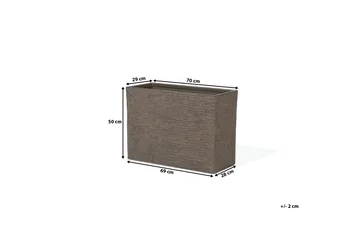 Edessa Potte 70 cm - Brun - Have - Havearbejde & dyrkning - Dyrkning - Urtepotteskjulere & blomsterkrukker - Store blomsterkrukker