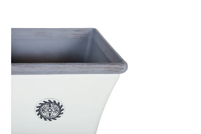 Elateia blomsterpotte 35 cm - Hvid - Have - Havearbejde & dyrkning - Dyrkning - Urtepotteskjulere & blomsterkrukker - Store blomsterkrukker