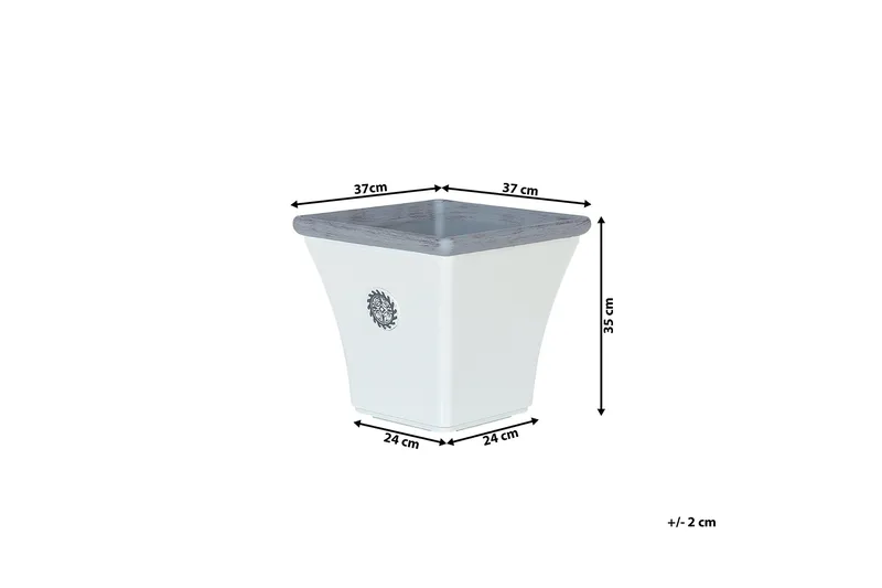 Elateia blomsterpotte 35 cm - Hvid - Have - Havearbejde & dyrkning - Dyrkning - Urtepotteskjulere & blomsterkrukker - Store blomsterkrukker