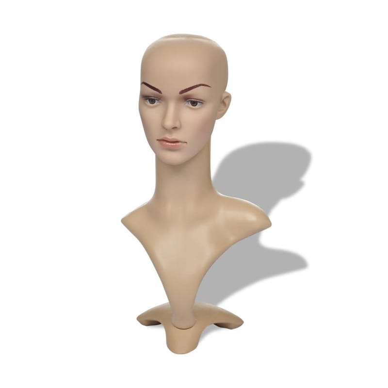 Mannequin Hoved Kvinde - Beige - Dekoration