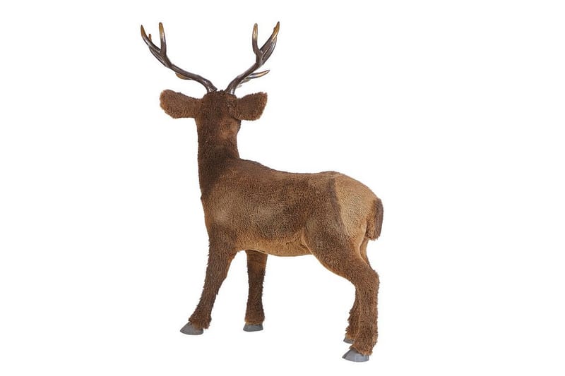Niesi Figur Rensdyr - Kunstpels/Træ/Brun - Boligtilbehør - Dekoration - Pynteting - Dekorationsfigur - Træfigur